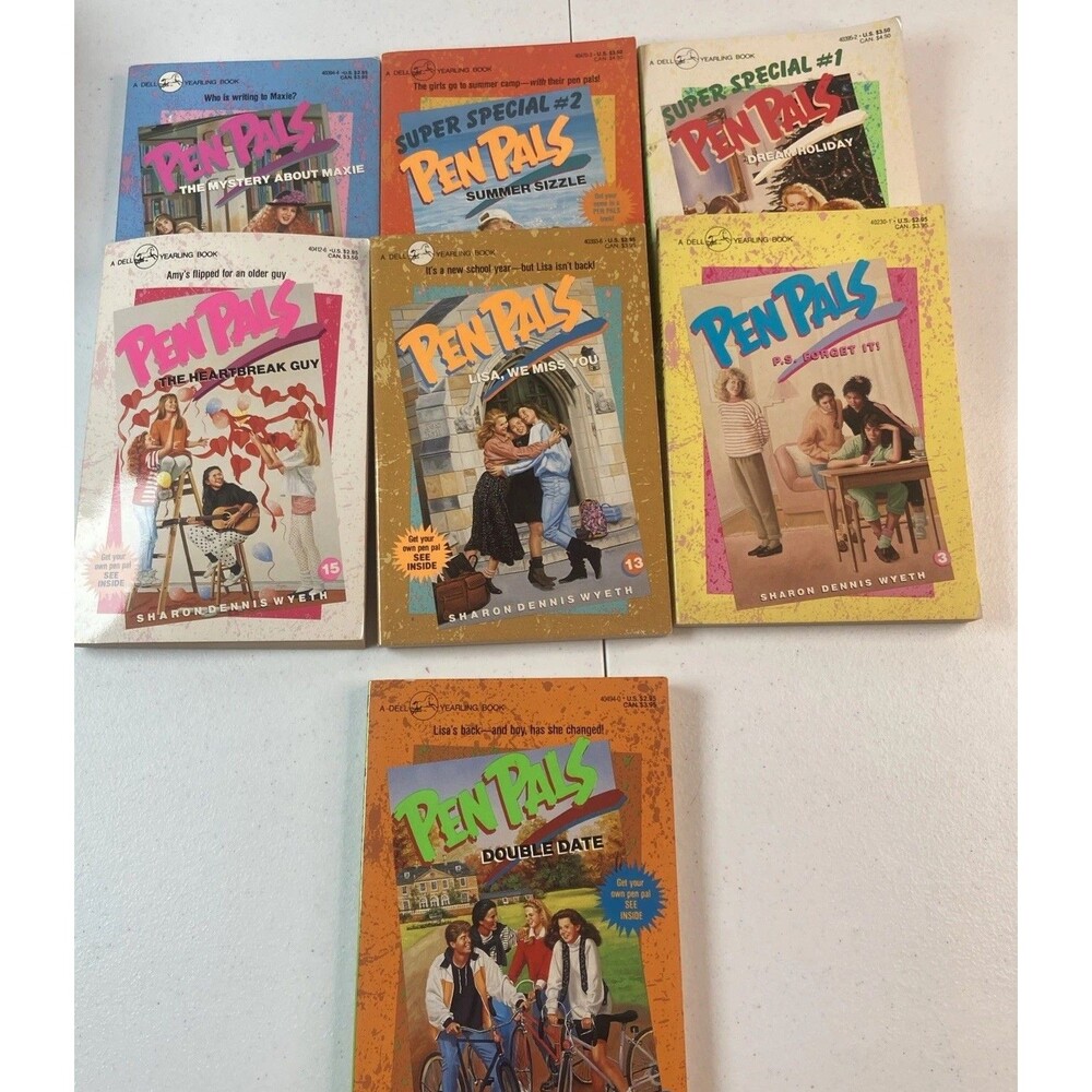 PEN PALS Sharon Dennis Wyeth 1991 Paperback Book - 1, 2, 3, 13, 14, 15, 18